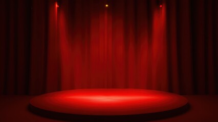 Red theater stage