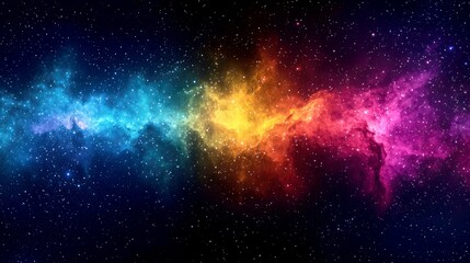 Cosmic Canvas: A vibrant nebula in deep space, showcasing the colorful wonders of the universe. Explore the celestial tapestry of stars, gas, and dust.