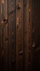 Rich, dark brown wood grain texture with subtle knots , wood grain pattern, rich brown