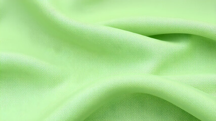 Naklejka premium Beautiful sage green fabric as background, closeup. Generative AI