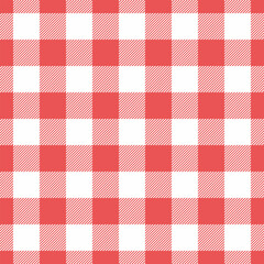 Celebrate pattern check texture, vintage textile tartan seamless. Rich vector background fabric plaid in red and white colors.