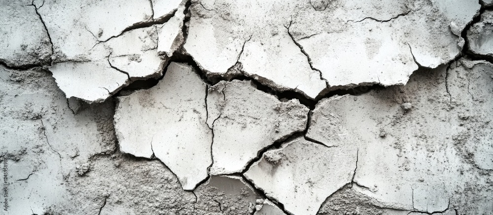 Aufkleber textured concrete wall showcasing intricate cracks and weathering patterns, highlighting structural 