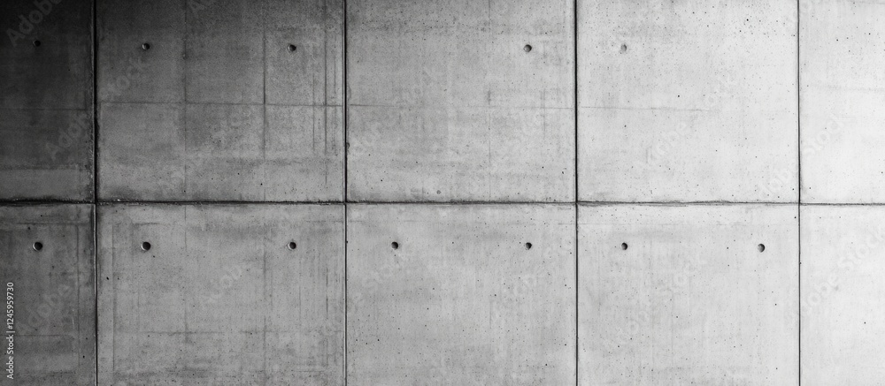 Poster Horizontal Concrete Wall Texture Background with Industrial Style and Subtle Patterns for Design and Architecture Projects