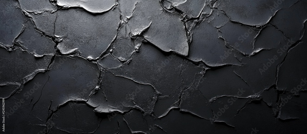 Aufkleber textured cracked concrete wall surface with dark tones for background use in design and advertising 