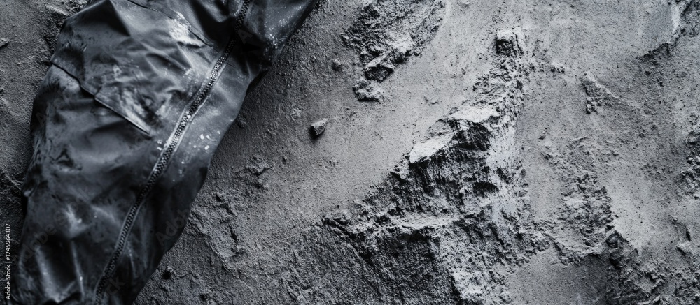 Poster close up of gray concrete wall texture showcasing imperfections and rough surfaces for architectural