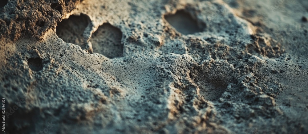 Aufkleber Natural cement concrete texture with distinct surface patterns and details showcasing an earthy, weathered appearance.