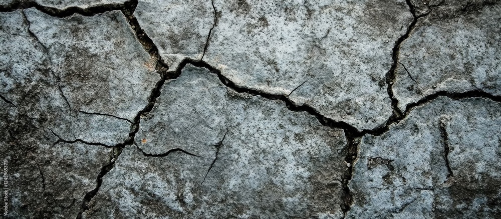 Poster cracked concrete surface texture for backgrounds and design projects showcasing weathered materials 