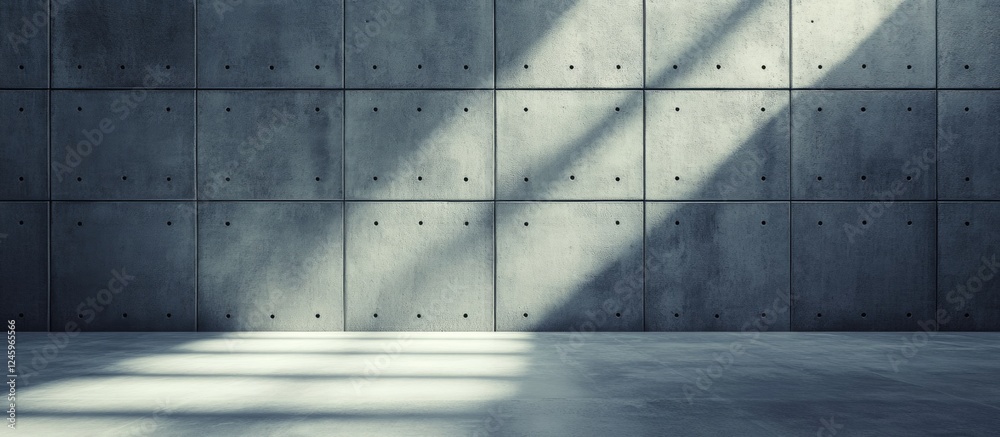 Poster Concrete wall texture with dramatic lighting creating an abstract industrial backdrop for design and photography projects.