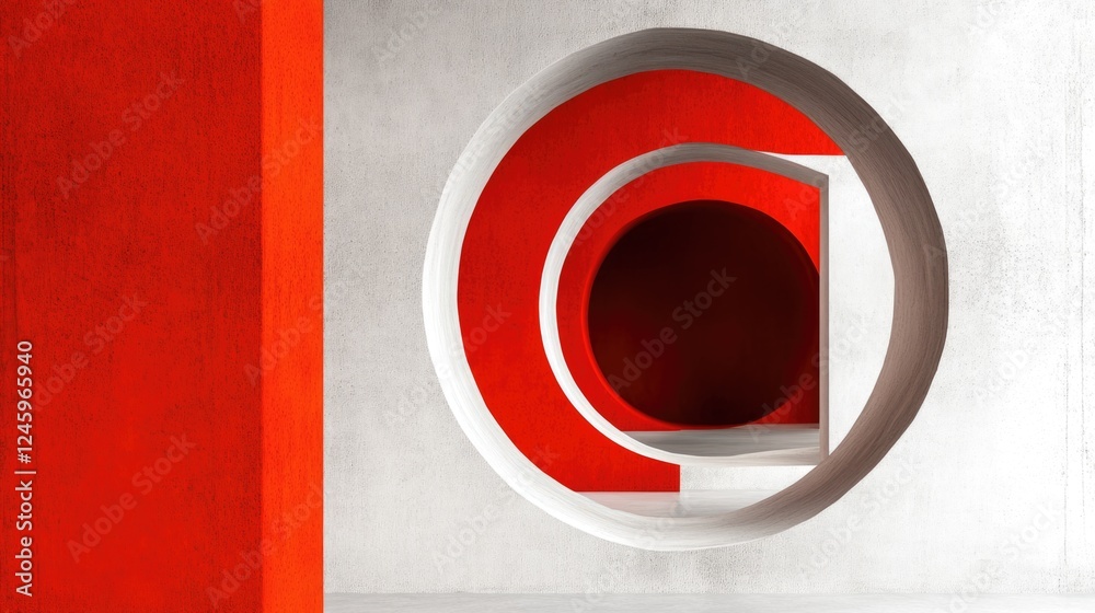 Poster digital abstract representation of data alignment with business goals featuring circular shapes and 