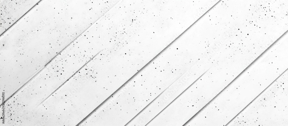 Poster Diagonal white concrete texture for modern interior wallpaper background or design element with subtle speckled pattern