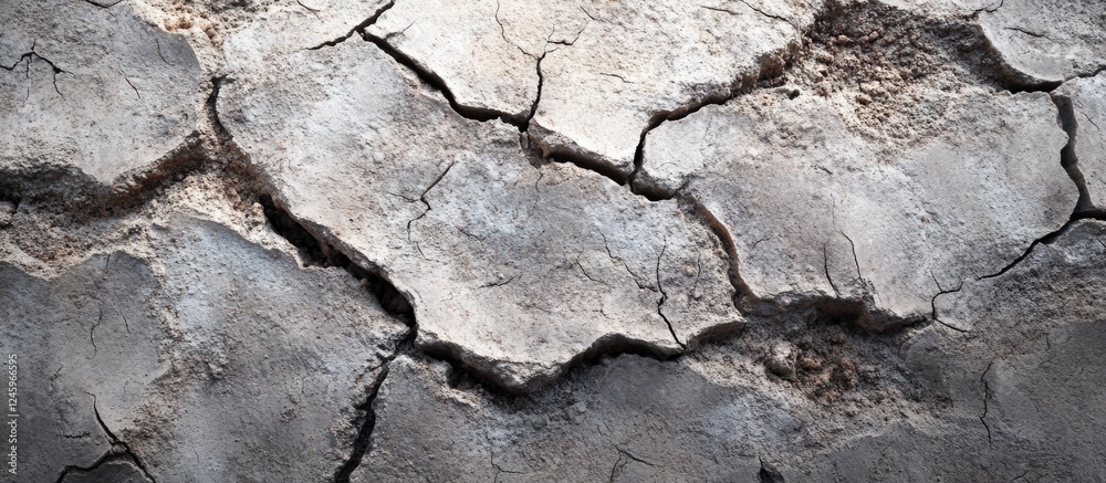 Aufkleber cracked concrete surface textured background for industrial design and abstract art showcasing weath