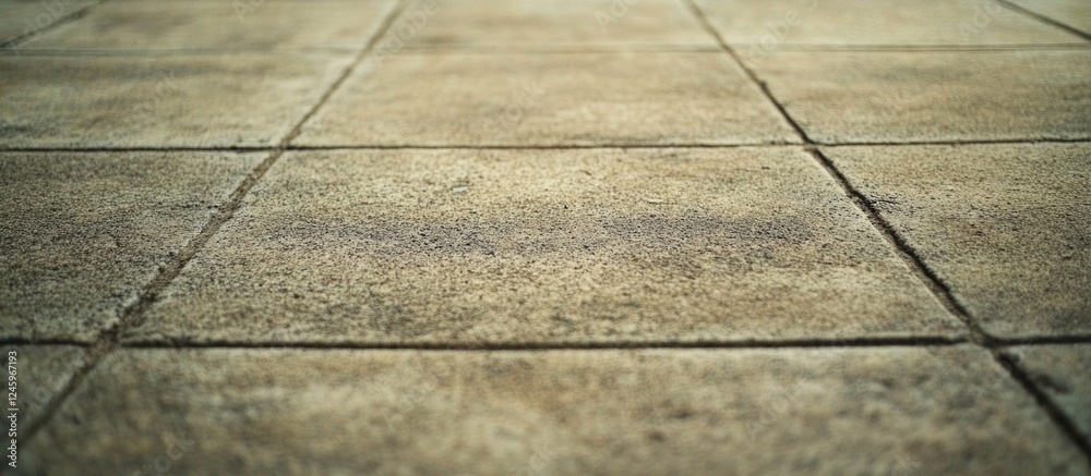 Poster Textured concrete floor with tile patterns showcasing an abstract background suitable for various design projects and architectural visuals
