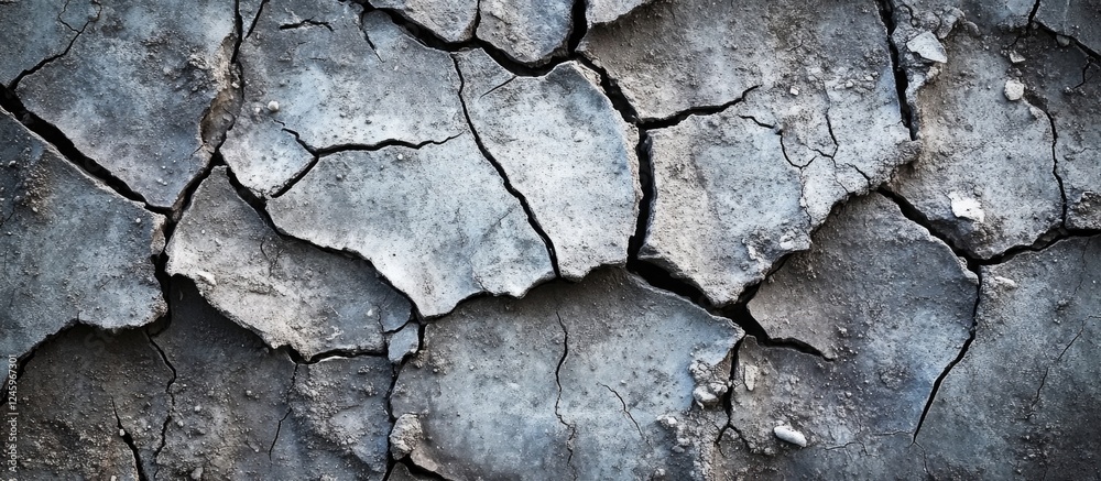 Poster weathered cracked concrete texture suitable for backgrounds in design, architecture, and constructio