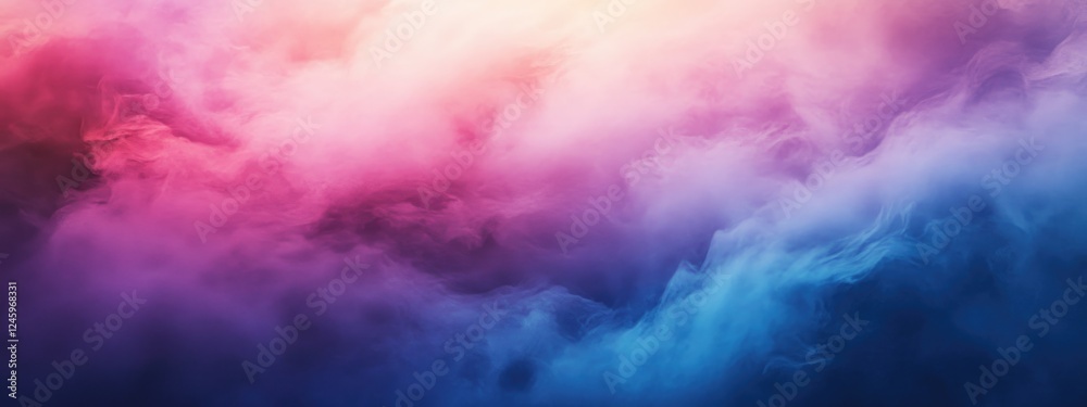 Poster mystical background of colorful fog with high contrast and empty space for text usage in design and 