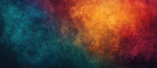 Obraz premium Vibrant abstract grunge texture with rich colors creating a dynamic background for design purposes.