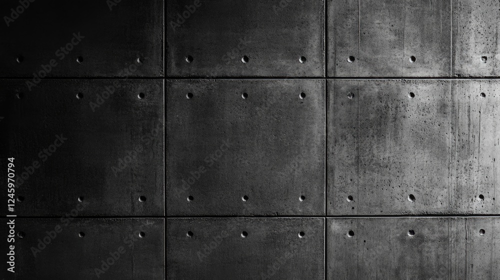 Aufkleber dark grey concrete wall texture with industrial feel and blank space for text or graphics use
