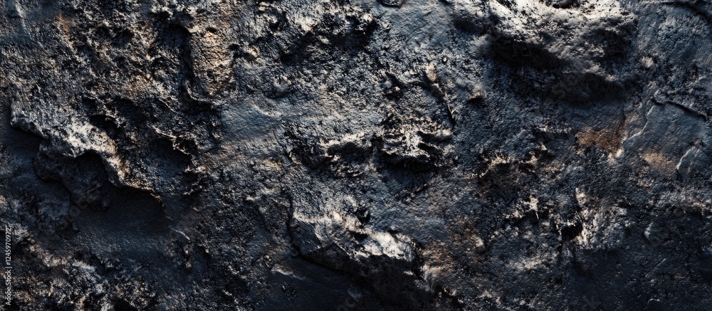 Poster dark textured concrete surface for industrial background or abstract design elements.