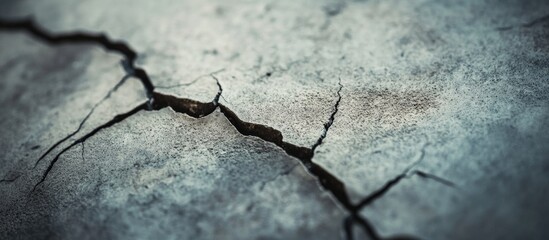 Obraz premium Cracked concrete wall with detailed texture for use in backgrounds and architectural designs