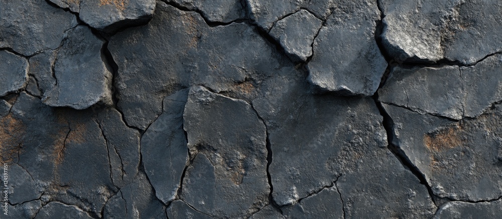 Poster cracked concrete texture ideal for grunge style backgrounds and design projects, featuring a weather