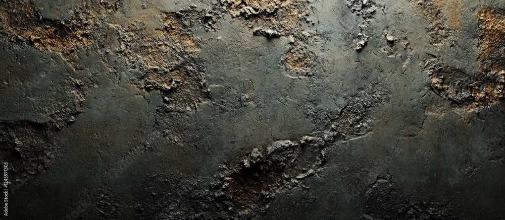 Poster Textured concrete surface with weathered finish suitable for backgrounds and graphic design projects in various applications