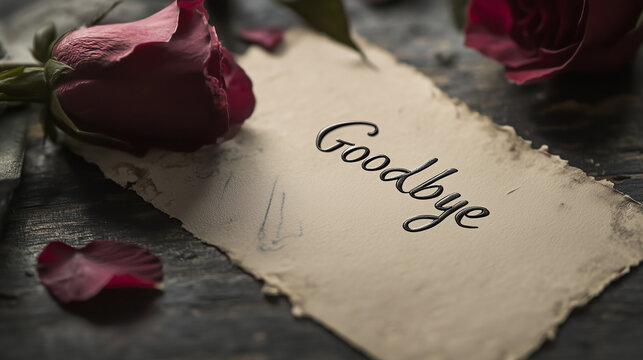 red rose and letter