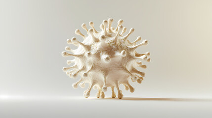 Obraz premium Mysterious virus structure in the microscopic world