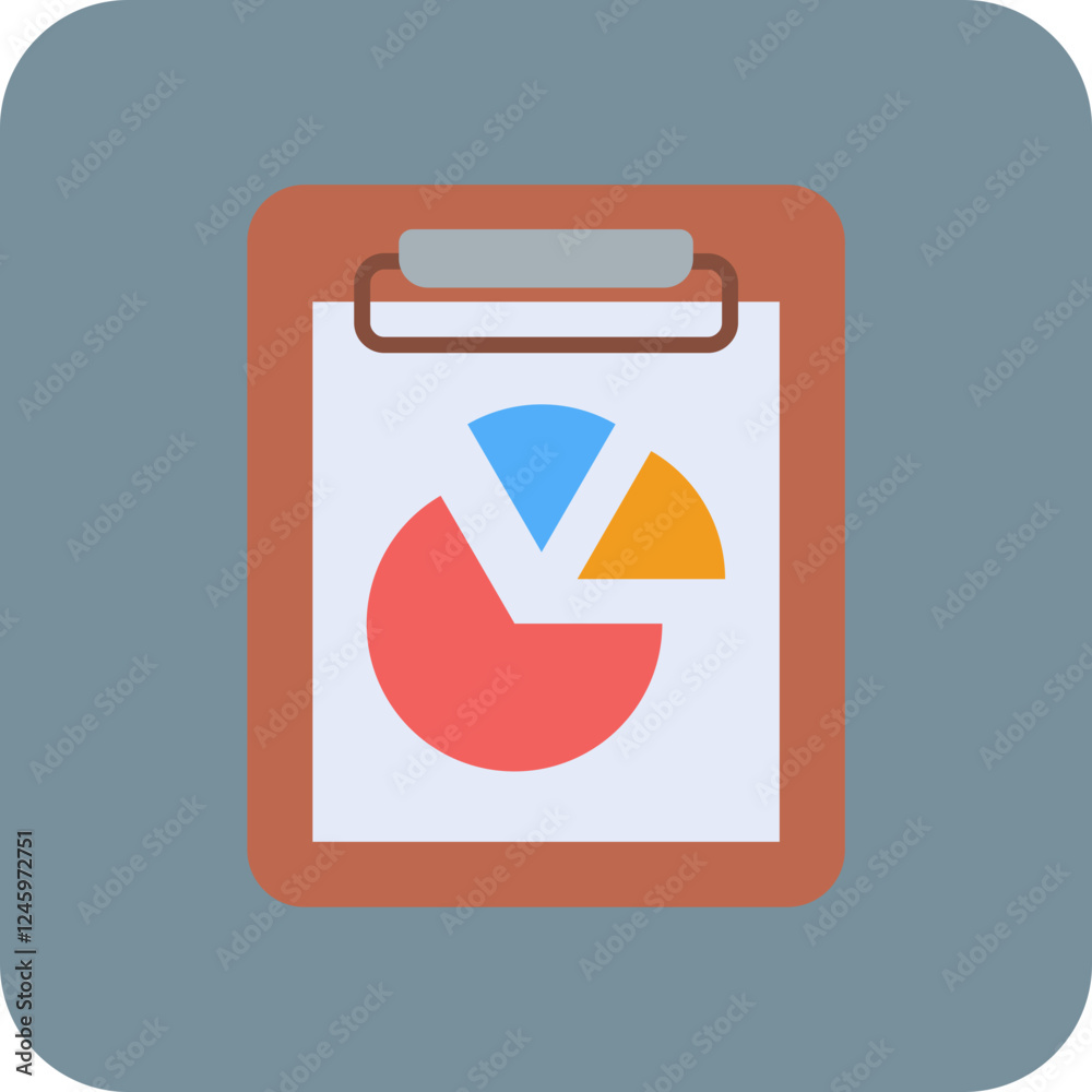 Sticker Pie Chart Icon