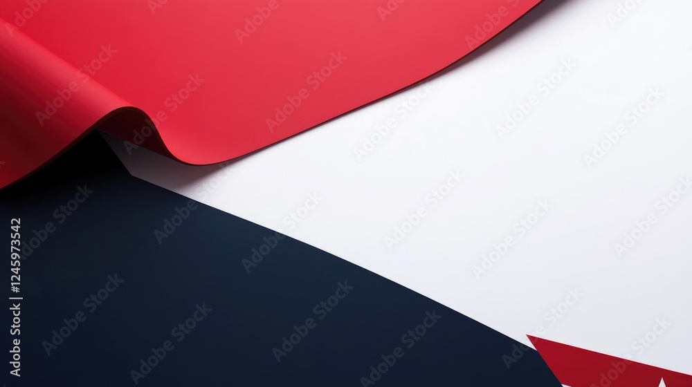 Aufkleber Red white and blue abstract background with space for text ideal for contemporary political graphics and advertisements