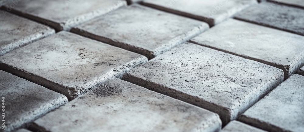 Leinwandbilder Textured concrete block flooring ideal for use as a background in various design and architectural projects.
