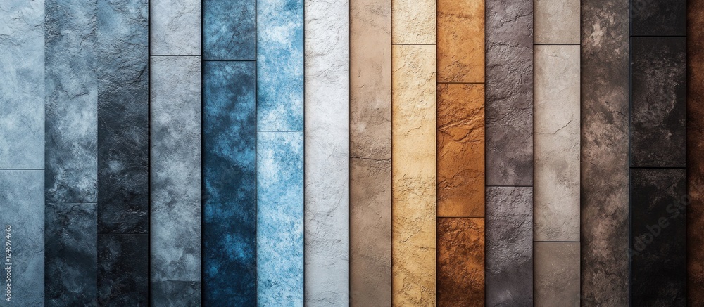 Leinwandbilder Concrete texture background with a stunning color gradient showcasing an abstract stone wall surface in various hues and tones.