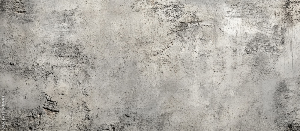 Poster Gray concrete textured wall with visible imperfections suitable for backgrounds in architectural or industrial design projects.