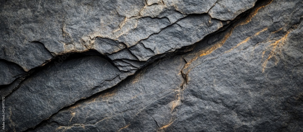 Poster closeup of rugged stone texture showcasing intricate patterns ideal for backgrounds and backdrops in