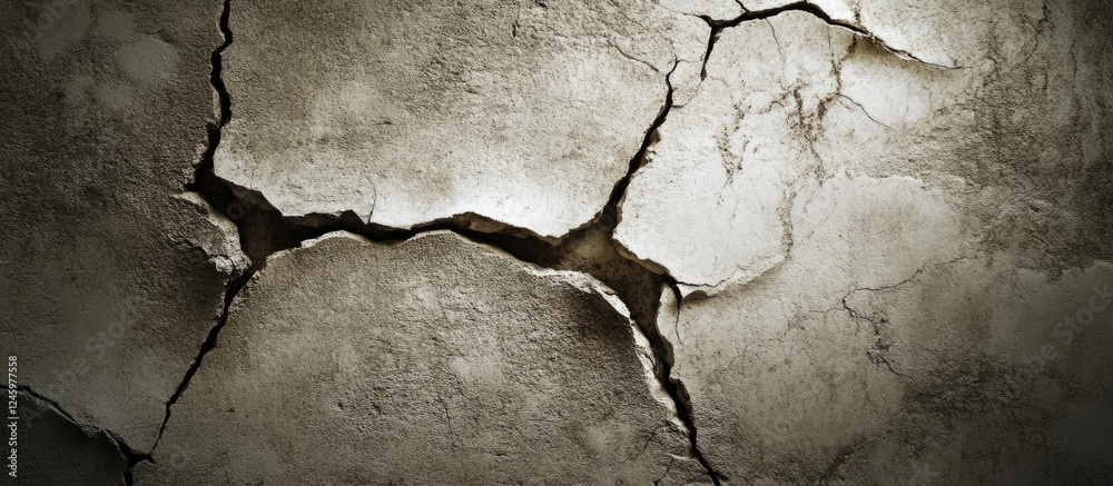 Poster cracked concrete wall texture for background design aged surface with imperfections and natural agin
