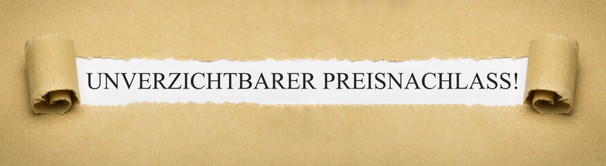 Unverzichtbarer Preisnachlass!