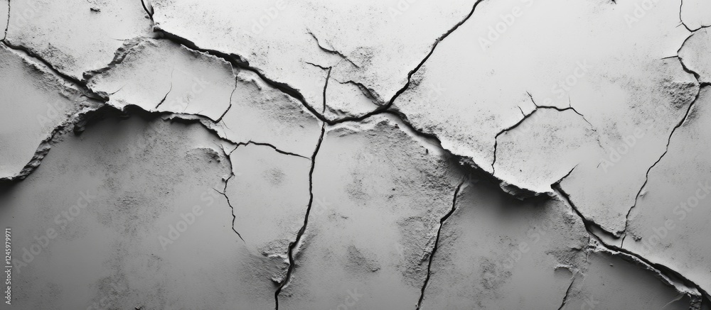 Poster cracked concrete texture background for industrial design abstract art in gray tones suitable for ad