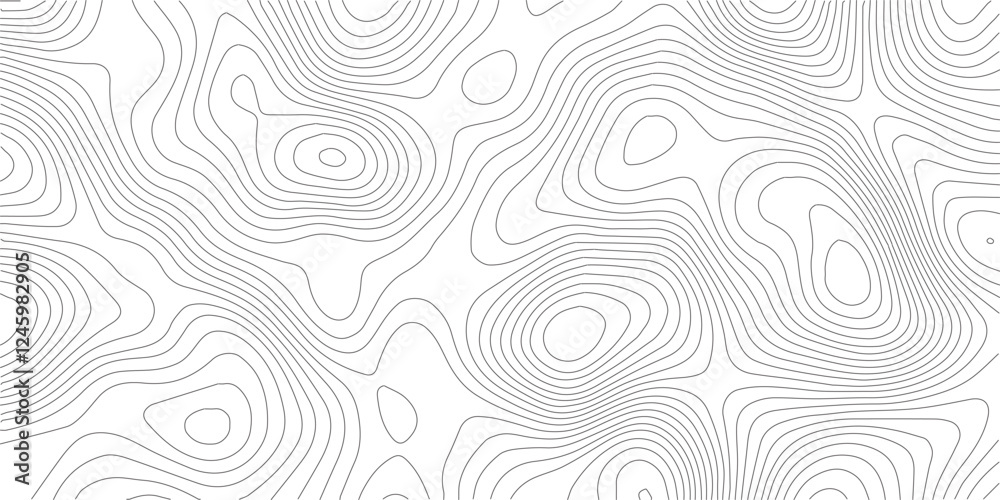 Aufkleber Abstract Topographic Pattern Banner Background
