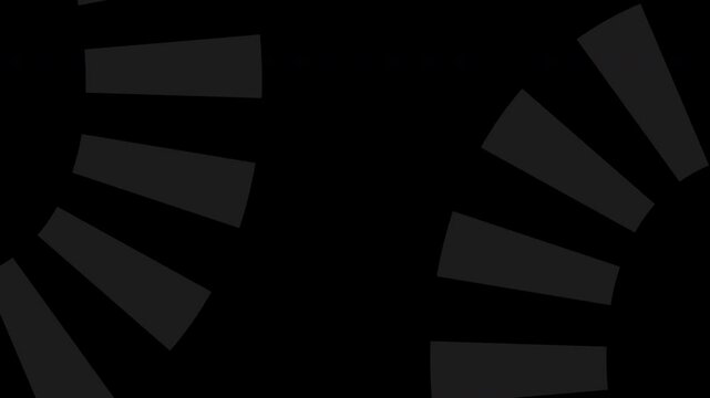 Dashes line on black background 4k animation video