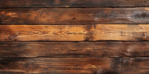 Naklejka premium Brown wooden tabletop surface ideal for product display with ample empty space for text or montage design.