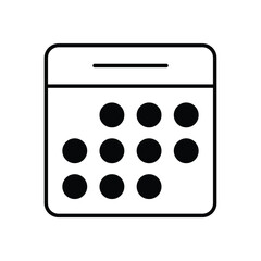 Calendar vector icon
