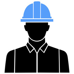 Electricans  Carpenters and Technicians at Construction Site Silhouette