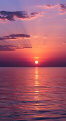 Naklejka premium Sunset view from the coast