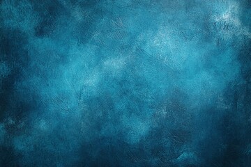 Vivid Blue Textured Abstract Grunge Background with Brush Strokes and Soft Gradient Effect