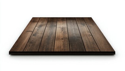 Wooden Plank Surface with Rustic Texture for Background or Product Display