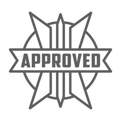 approved rubber stamp ribbon vector icon sticker label minimalist design for digital and print projects
 Graphic Design Icons Making a Huge Impact on Visual Aesthetics