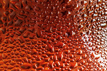 Rain drops on window in summer rainy day