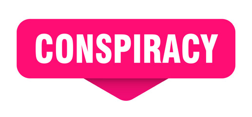 conspiracy sticker. conspiracy sign on transparent background