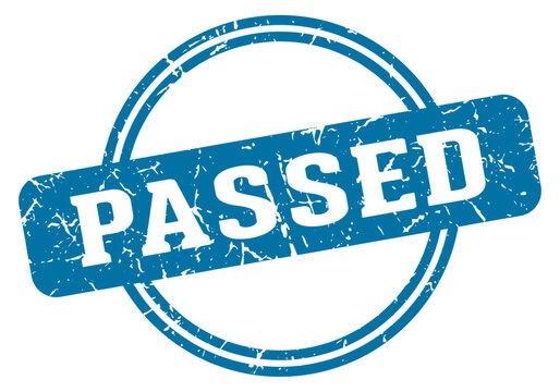 passed stamp