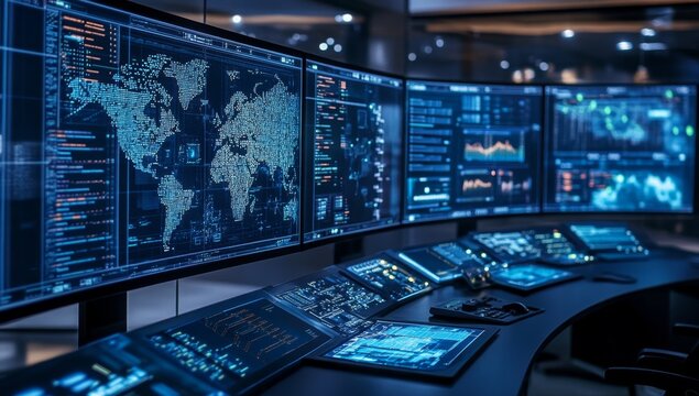 Global monitoring system in modern control room