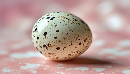 Obraz premium Pastel Speckled Easter Egg Macro