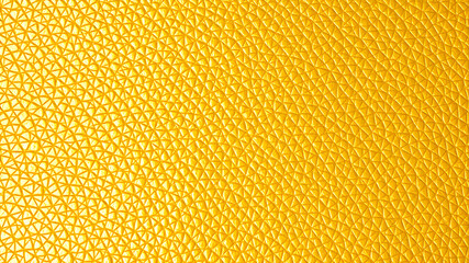 Closeup view of shiny golden leather surface as background. Generative AI